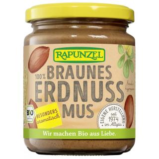 Erdnussmus braun