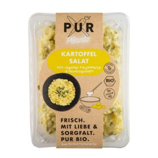 Kartoffelsalat mit Gurke in Senfmarinade
