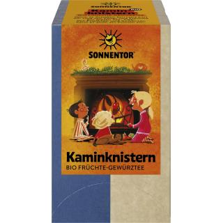 Kaminknistern Früchtetee