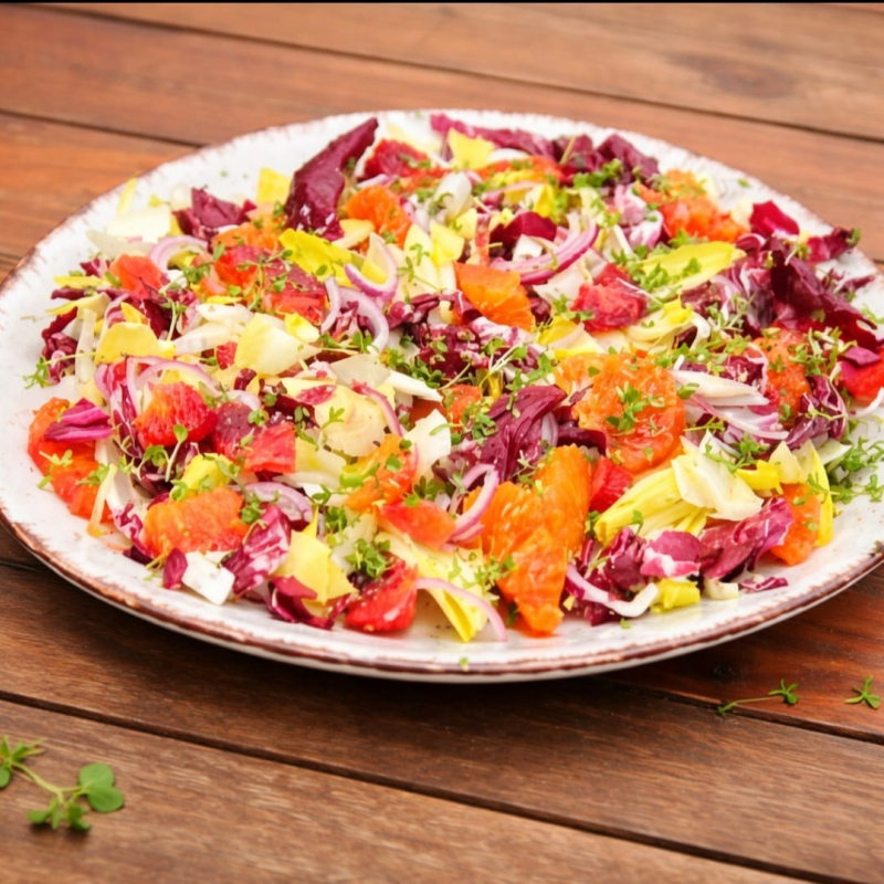 Wintersalat mit Blutorangen