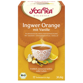 Yogi Tee Ingwer-Orange mit Vanille