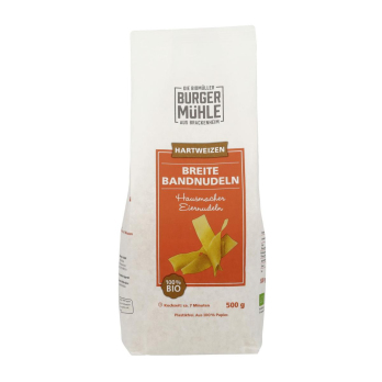 Breite Bandnudeln mit Ei