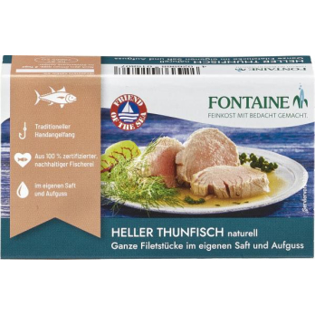Heller Thunfisch ohne Öl