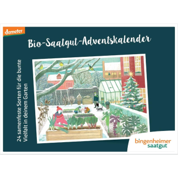 Saatgut Adventskalender für das Hochbeet