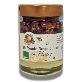 Rosenblüten in Honig