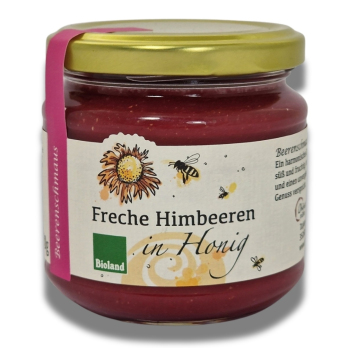Himbeeren in Honig