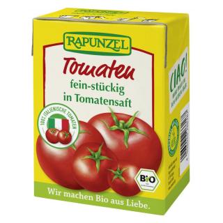 Tomaten fein-stückig in Tomatensaft