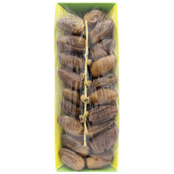 Datteln mit Stein Deglet Nour in der Pappschale