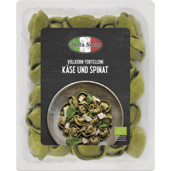 Vollkorn-Tortelloni Käse-Spinat