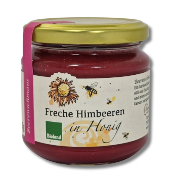 Himbeeren in Honig